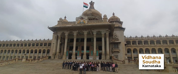 At Vidhan Soudha