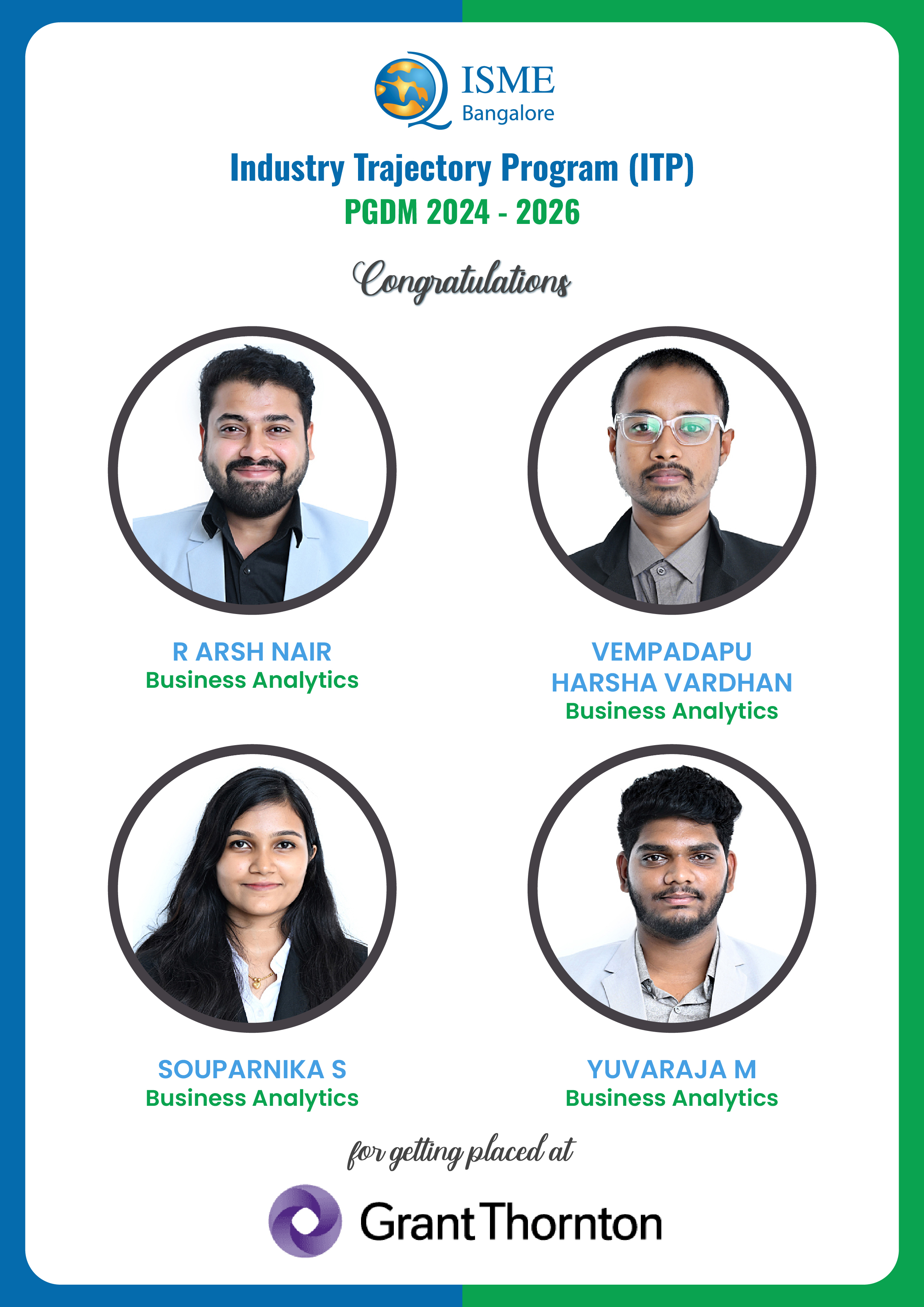 Industry Trajectory Program: 2024-26