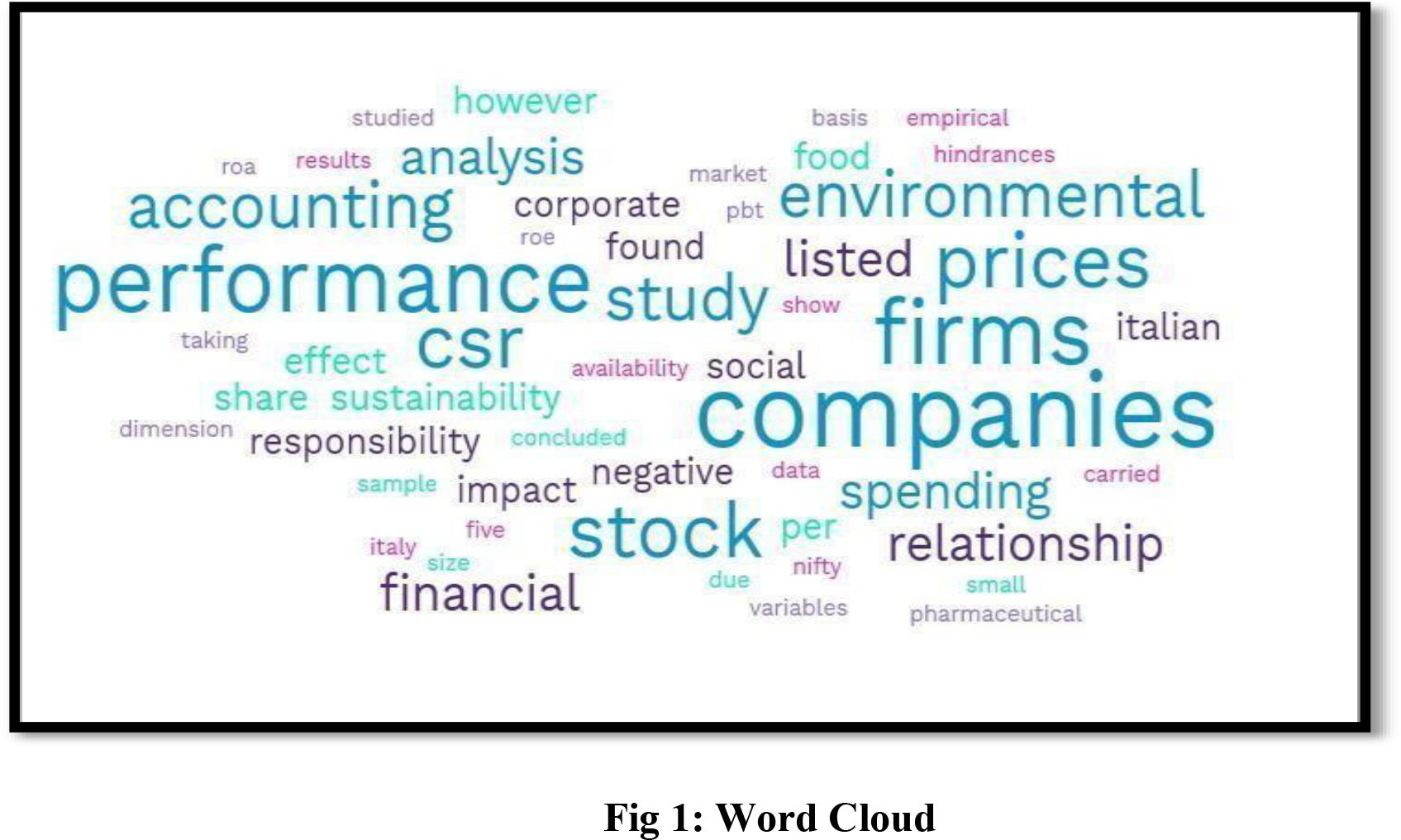 Word cloud created during the literature review